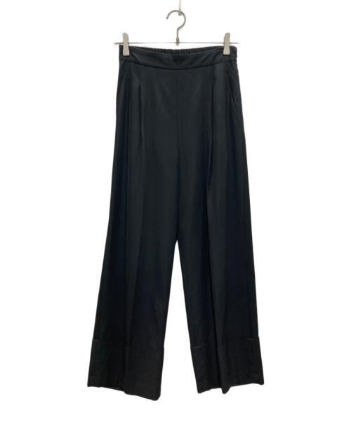 LE PHIL（ル フィル）LE PHIL (ル フィル) ヴィスコットンツイル パンツ ブラックの古着・服飾アイテム