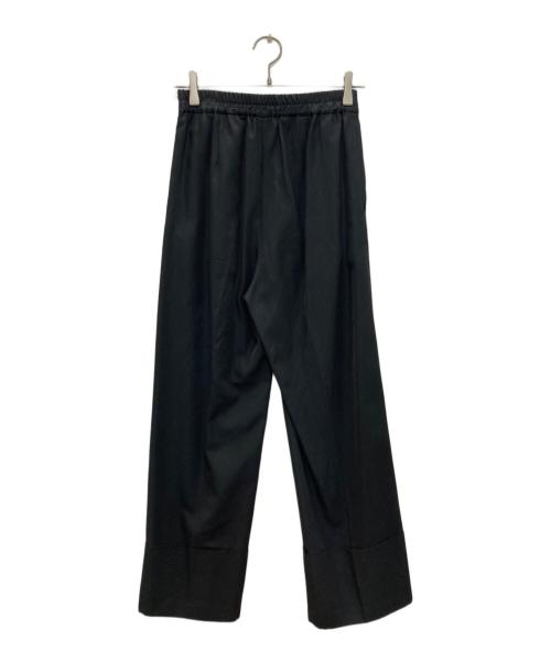 LE PHIL（ル フィル）LE PHIL (ル フィル) ヴィスコットンツイル パンツ ブラックの古着・服飾アイテム