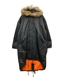 unrelaxing（アンリラクシング）の古着「ミリタリーナイロンモッズコート」｜ブラック