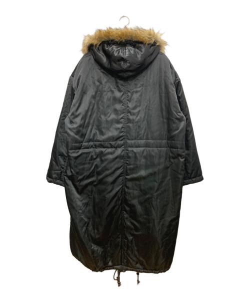 unrelaxing（アンリラクシング）UNRELAXING (アンリラクシング) ミリタリーナイロンモッズコート ブラック サイズ:FREEの古着・服飾アイテム