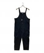 NIKEナイキ）の古着「SWOOSH OVERALLS/スウッシュ オーバーオールズ」｜ブラック