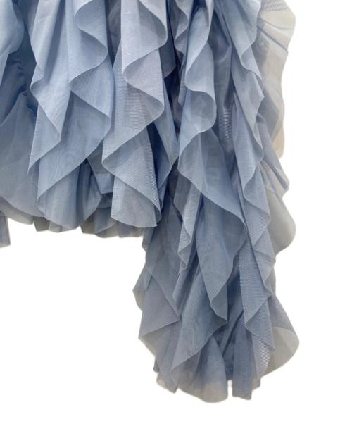 THE TOE（ザ・トゥー）THE TOE (ザ・トゥー) Gardenia tulle frill tops/ガーデニア チュール フリル トップス ブルー サイズ:Freeの古着・服飾アイテム