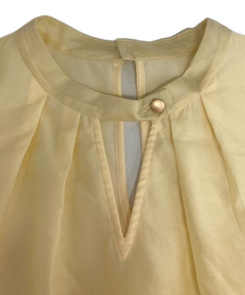 Pinky & Dianne（ピンキーアンドダイアン）Pinky & Dianne (ピンキーアンドダイアン) カールマイヤーシアーブラウス イエロー サイズ:38の古着・服飾アイテム