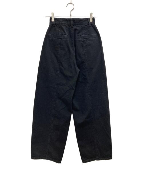 STEVEN ALAN（スティーブンアラン）STEVEN ALAN (スティーブンアラン) 12OZ DENIM WIDE TAPERED PANTS ブラック サイズ:Ｓ　の古着・服飾アイテム