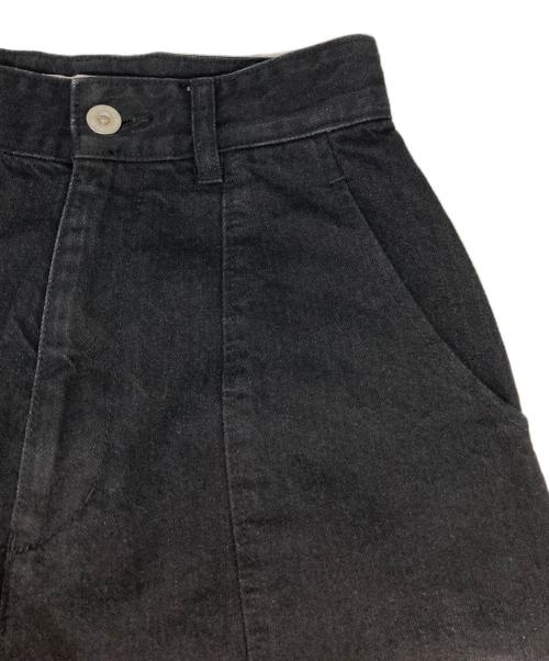 STEVEN ALAN（スティーブンアラン）STEVEN ALAN (スティーブンアラン) 12OZ DENIM WIDE TAPERED PANTS ブラック サイズ:Ｓ　の古着・服飾アイテム