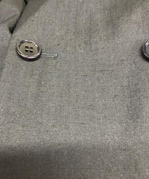 DRAWER（ドゥロワー）Drawer (ドゥロワー) ローンダブルテーラードジャケット ネイビー サイズ:36の古着・服飾アイテム