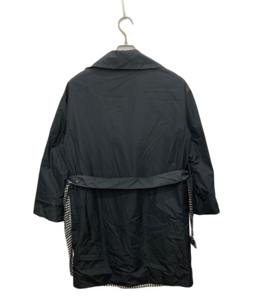 HERNO（ヘルノ）HERNO (ヘルノ) リバーシブルトレンチコート ブラック×ホワイト サイズ:40の古着・服飾アイテム