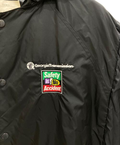 77circa（ナナナナサーカ）77circa (ナナナナサーカ) コーチジャケットリメイクフードコート ブラック サイズ:表記無の古着・服飾アイテム