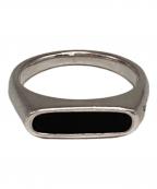 TOM WOODトムウッド）の古着「Mario Ring Onyx/マリオ・リング・オニキス」｜ブラック×シルバー
