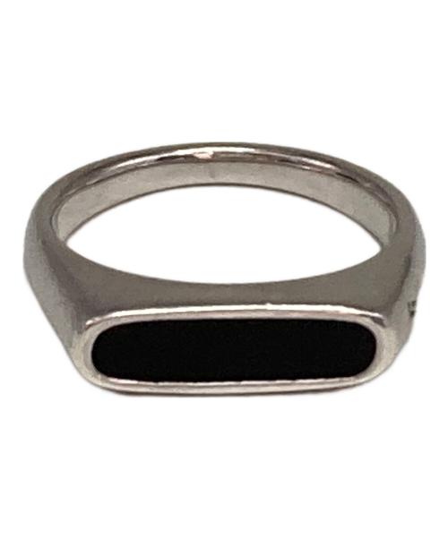 TOM WOOD（トムウッド）TOM WOOD (トムウッド) Mario Ring Onyx/マリオ・リング・オニキス ブラック×シルバー サイズ:10号の古着・服飾アイテム