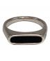TOM WOOD（トムウッド）の古着「Mario Ring Onyx/マリオ・リング・オニキス」｜ブラック×シルバー