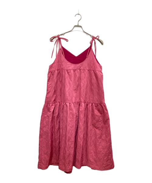 Sea Room lynn（シールームリン）Sea Room lynn (シールームリン) ナイロンキルティングバルーンワンピース ピンク サイズ:Ｍの古着・服飾アイテム