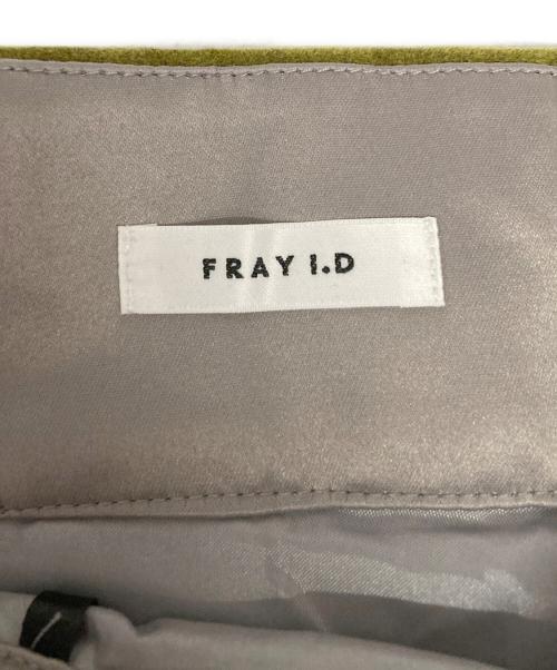 FRAY ID（フレイ アイディー）FRAY ID (フレイ アイディー) シャンブレーフロッキースカート グリーンの古着・服飾アイテム
