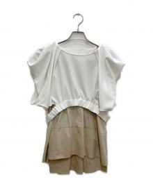 ELENDEEK（エレンディーク）の古着「ブラウス」｜ホワイト×ベージュ