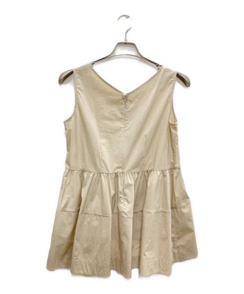 ELENDEEK（エレンディーク）ELENDEEK (エレンディーク) ブラウス ホワイト×ベージュ サイズ:Ｆの古着・服飾アイテム