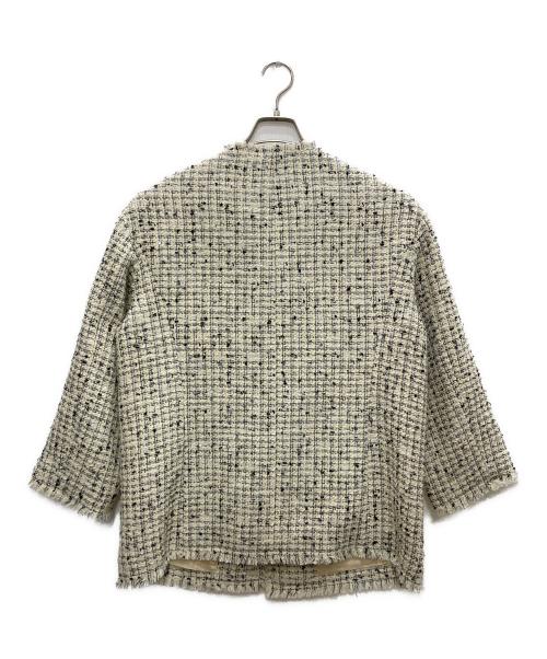 LESSAGE（レサージュ）LESSAGE (レサージュ) GIOLICAツイード BIGジャケット ホワイト サイズ:表記無の古着・服飾アイテム