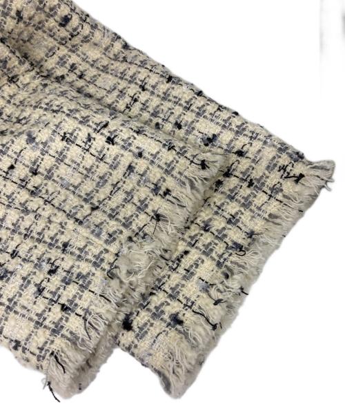 LESSAGE（レサージュ）LESSAGE (レサージュ) GIOLICAツイード BIGジャケット ホワイト サイズ:表記無の古着・服飾アイテム