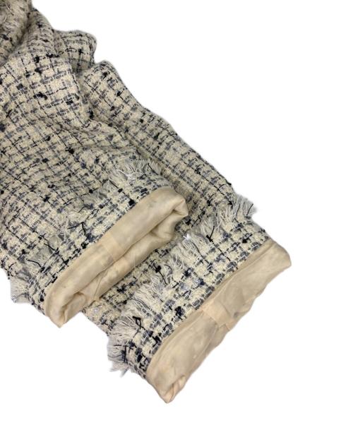 LESSAGE（レサージュ）LESSAGE (レサージュ) GIOLICAツイード BIGジャケット ホワイト サイズ:表記無の古着・服飾アイテム