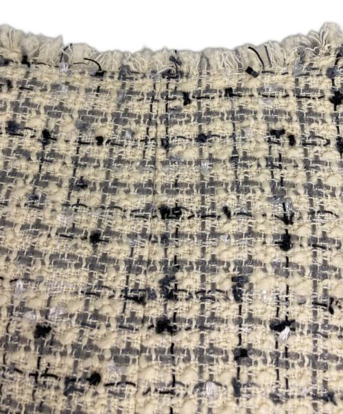 LESSAGE（レサージュ）LESSAGE (レサージュ) GIOLICAツイード BIGジャケット ホワイト サイズ:表記無の古着・服飾アイテム