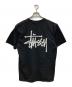 stussy (ステューシー) ロゴプリントTシャツ ブラック サイズ:M：6000円