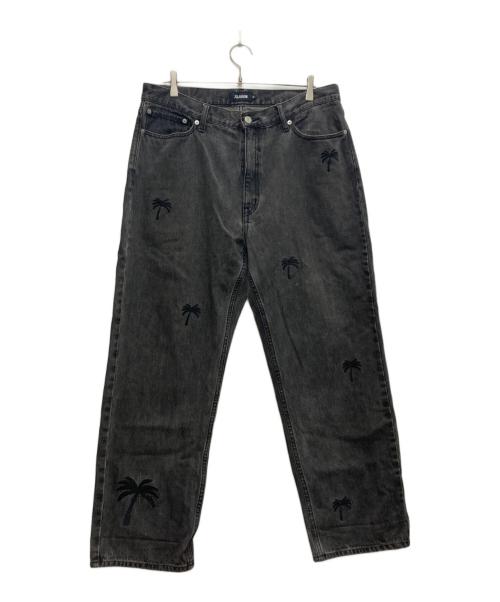 X-LARGE（エクストララージ）X-LARGE (エクストララージ) EMBROIDERY DENIM PANTS ブラック サイズ:36の古着・服飾アイテム
