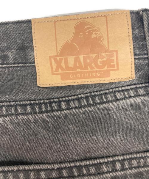 X-LARGE（エクストララージ）X-LARGE (エクストララージ) EMBROIDERY DENIM PANTS ブラック サイズ:36の古着・服飾アイテム