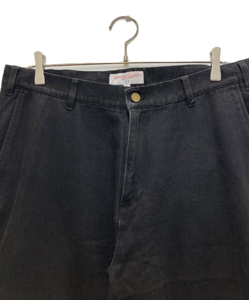 YARDSALE（ヤードセール）YARDSALE (ヤードセール) 切替デニムパンツ ブラック サイズ:Ｌの古着・服飾アイテム