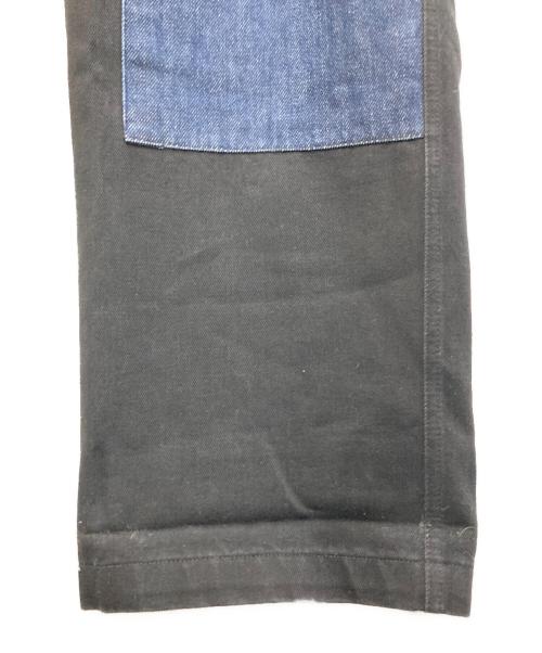 YARDSALE（ヤードセール）YARDSALE (ヤードセール) 切替デニムパンツ ブラック サイズ:Ｌの古着・服飾アイテム