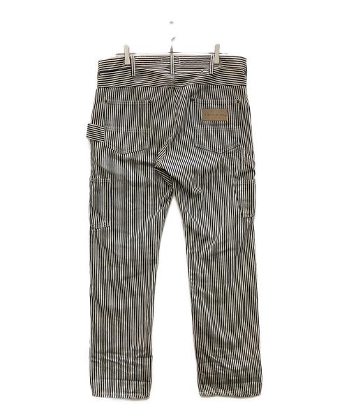 A BATHING APE（ア ベイシング エイプ）A BATHING APE (ア ベイシング エイプ) ペインターパンツ ホワイト×ブルー サイズ:Ｌの古着・服飾アイテム