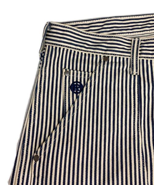 A BATHING APE（ア ベイシング エイプ）A BATHING APE (ア ベイシング エイプ) ペインターパンツ ホワイト×ブルー サイズ:Ｌの古着・服飾アイテム