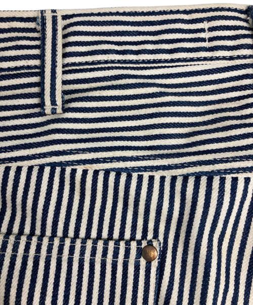 A BATHING APE（ア ベイシング エイプ）A BATHING APE (ア ベイシング エイプ) ペインターパンツ ホワイト×ブルー サイズ:Ｌの古着・服飾アイテム