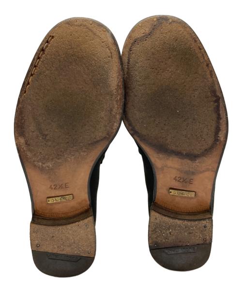 GUCCI（グッチ）GUCCI (グッチ) スエードローファー ブラック サイズ:42 1/2の古着・服飾アイテム