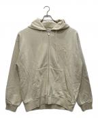 KEBOZケボズ）の古着「ロゴジップパーカー」｜ベージュ