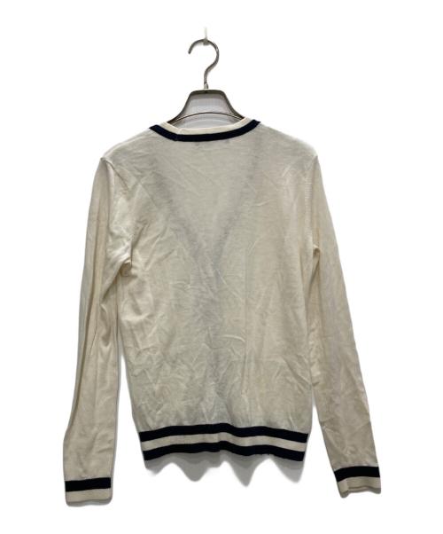 LAUREN RALPH LAUREN（ローレンラルフローレン）LAUREN RALPH LAUREN (ローレンラルフローレン) カーディガン ホワイト サイズ:Sの古着・服飾アイテム