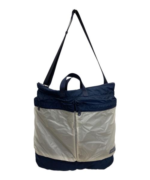 PORTER（ポーター）PORTER (ポーター) BEAMS (ビームス) 別注ヘルメットバッグ ネイビー×ホワイトの古着・服飾アイテム