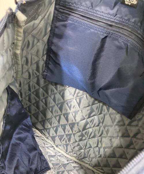 PORTER（ポーター）PORTER (ポーター) BEAMS (ビームス) 別注ヘルメットバッグ ネイビー×ホワイトの古着・服飾アイテム