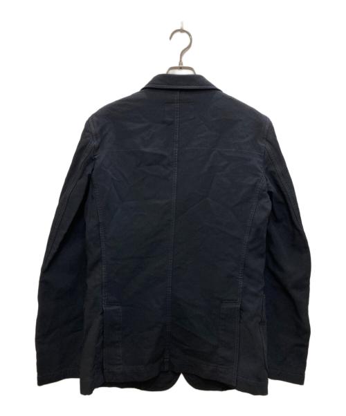 COMME des GARCONS HOMME DEUX（コムデギャルソン オム ドゥ）COMME des GARCONS HOMME DEUX (コムデギャルソン オム ドゥ) ポリ縮絨製品染めテーラードジャケット ネイビー サイズ:Ｓ　の古着・服飾アイテム