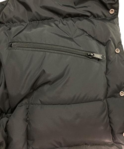 RockyMountainFeatherBed（ロッキーマウンテンフェザーベッド）RockyMountainFeatherBed (ロッキーマウンテンフェザーベッド) レザー切替ダウンベスト ブラック サイズ:38の古着・服飾アイテム