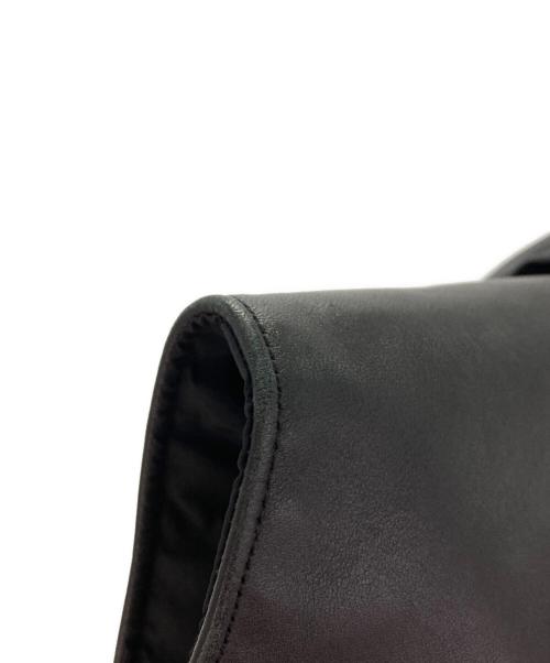 RockyMountainFeatherBed（ロッキーマウンテンフェザーベッド）RockyMountainFeatherBed (ロッキーマウンテンフェザーベッド) レザー切替ダウンベスト ブラック サイズ:38の古着・服飾アイテム