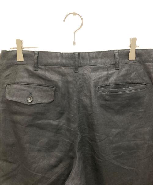 COMME des GARCONS HOMME（コムデギャルソン オム）COMME des GARCONS HOMME (コムデギャルソン オム) リネンスラックスパンツ ブラック サイズ:Ｌの古着・服飾アイテム