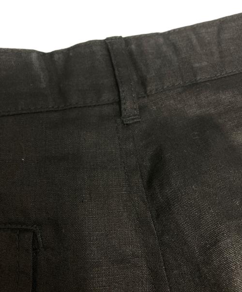 COMME des GARCONS HOMME（コムデギャルソン オム）COMME des GARCONS HOMME (コムデギャルソン オム) リネンスラックスパンツ ブラック サイズ:Ｌの古着・服飾アイテム
