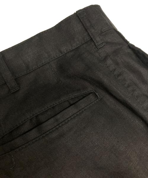 COMME des GARCONS HOMME（コムデギャルソン オム）COMME des GARCONS HOMME (コムデギャルソン オム) リネンスラックスパンツ ブラック サイズ:Ｌの古着・服飾アイテム