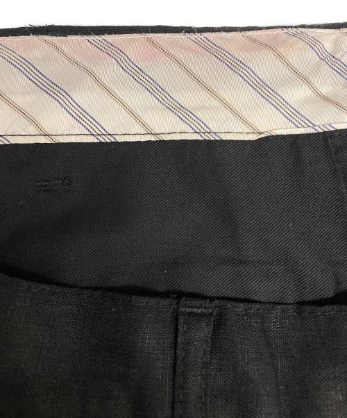 COMME des GARCONS HOMME（コムデギャルソン オム）COMME des GARCONS HOMME (コムデギャルソン オム) リネンスラックスパンツ ブラック サイズ:Ｌの古着・服飾アイテム