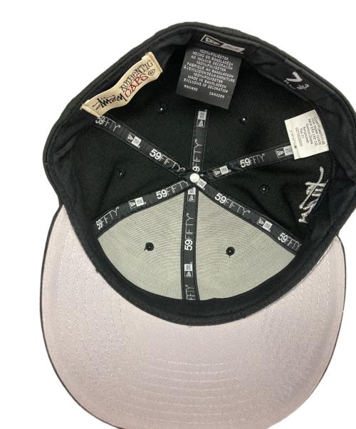 New Era（ニューエラ）New Era (ニューエラ) stussy (ステューシー) キャップ ブラック サイズ:58.7cmの古着・服飾アイテム