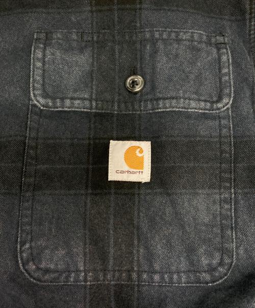 CarHartt（カーハート）CarHartt (カーハート) ヘビーウェイトフランネルシャツ ネイビー サイズ:Sの古着・服飾アイテム
