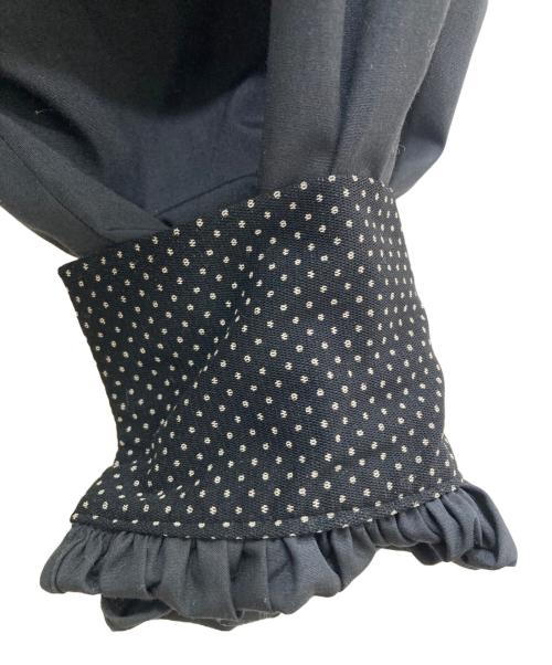 rosy monster（ロージーモンスター）rosy monster (ロージーモンスター) ドットチュールフリルブラウス ブラック サイズ:Fの古着・服飾アイテム