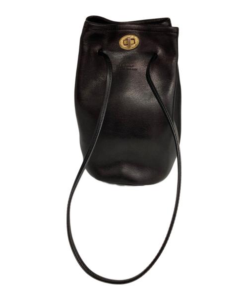 SLOW（スロウ）SLOW (スロウ) 巾着バッグ ブラックの古着・服飾アイテム