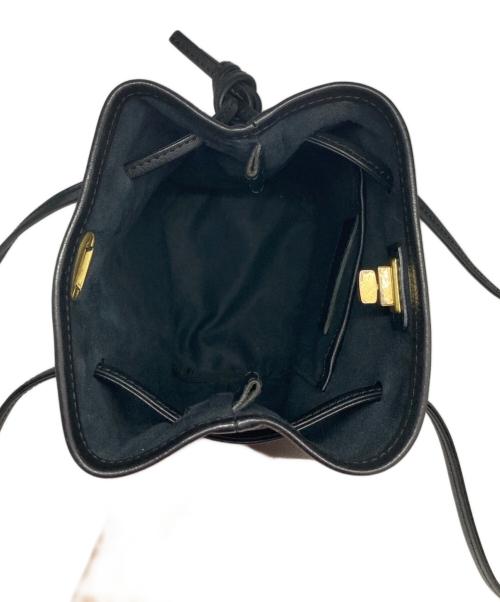 SLOW（スロウ）SLOW (スロウ) 巾着バッグ ブラックの古着・服飾アイテム