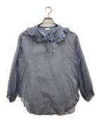 Heriterエリテ）の古着「organdy frill color blouse」｜パープル