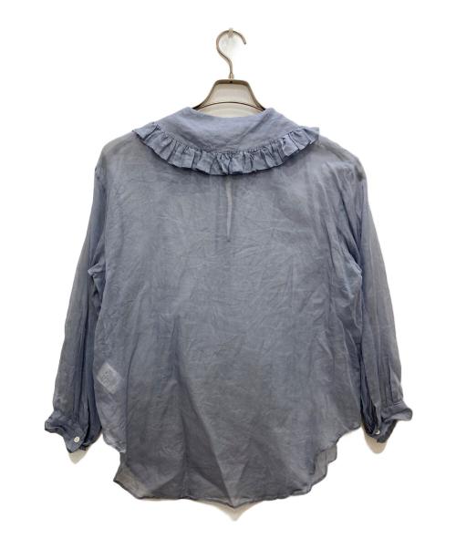 Heriter（エリテ）Heriter (エリテ) organdy frill color blouse パープル サイズ:38の古着・服飾アイテム